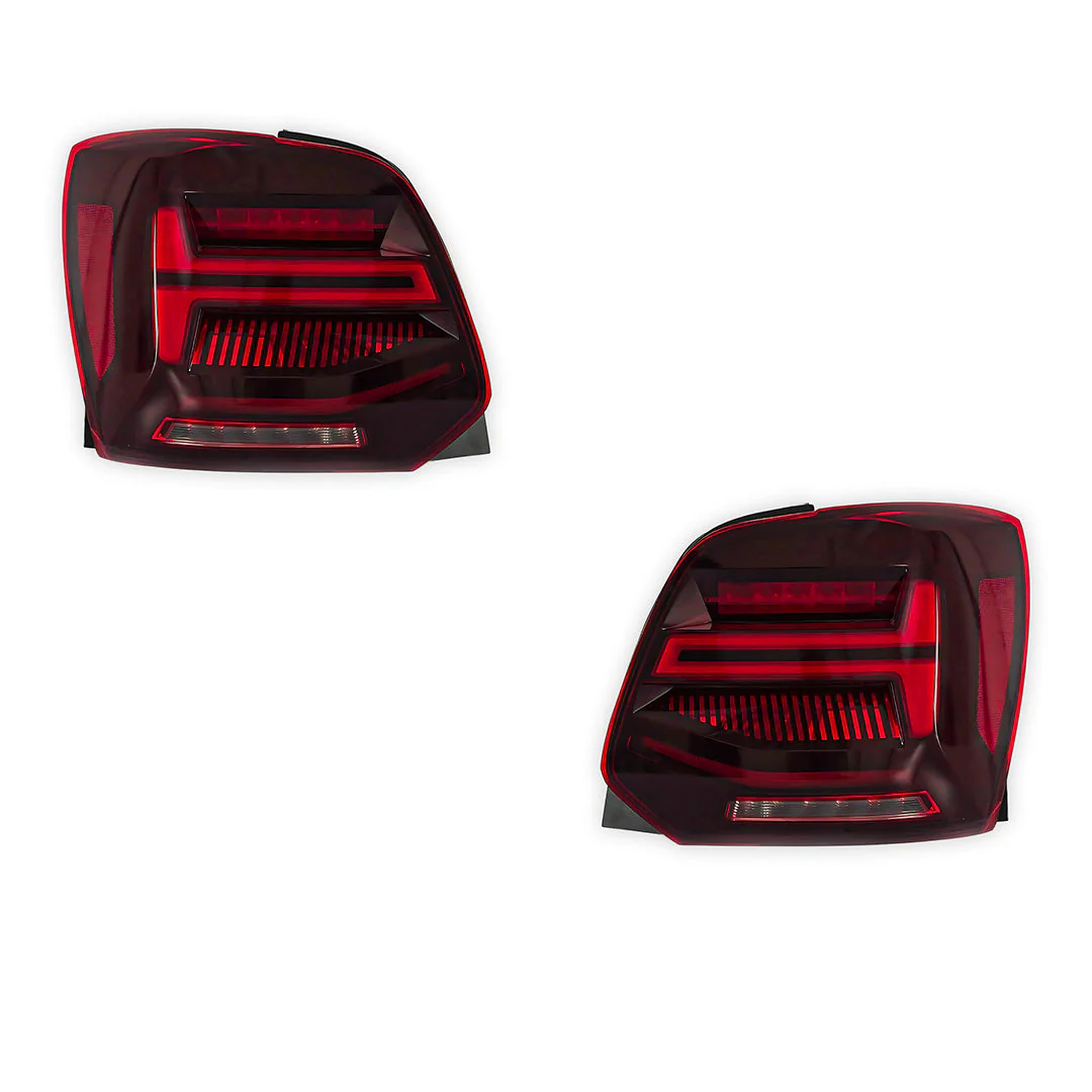 Volkswagen Polo 6R (2009 - 2017) Sequential Red LED Tail Lights LH + RH - Image 6