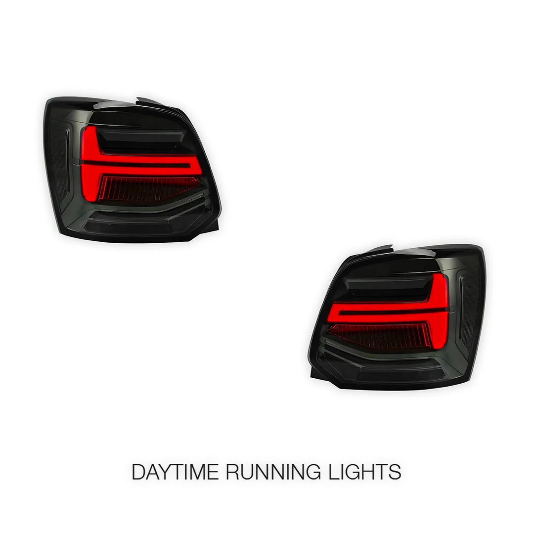Volkswagen Polo 6R (2009 - 2017) Sequential Smoked LED Tail Lights LH + RH - Image 2
