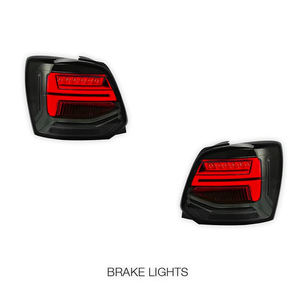 Volkswagen Polo 6R (2009 - 2017) Sequential Smoked LED Tail Lights LH + RH - Image 3