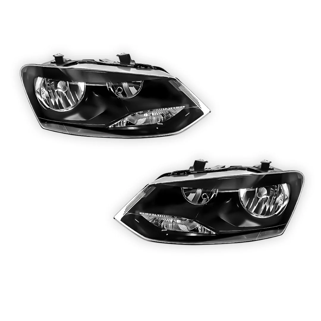 Volkswagen Polo 6R (2014 - 2017) Round Twin Reflector Headlights LH + RH - Image 2