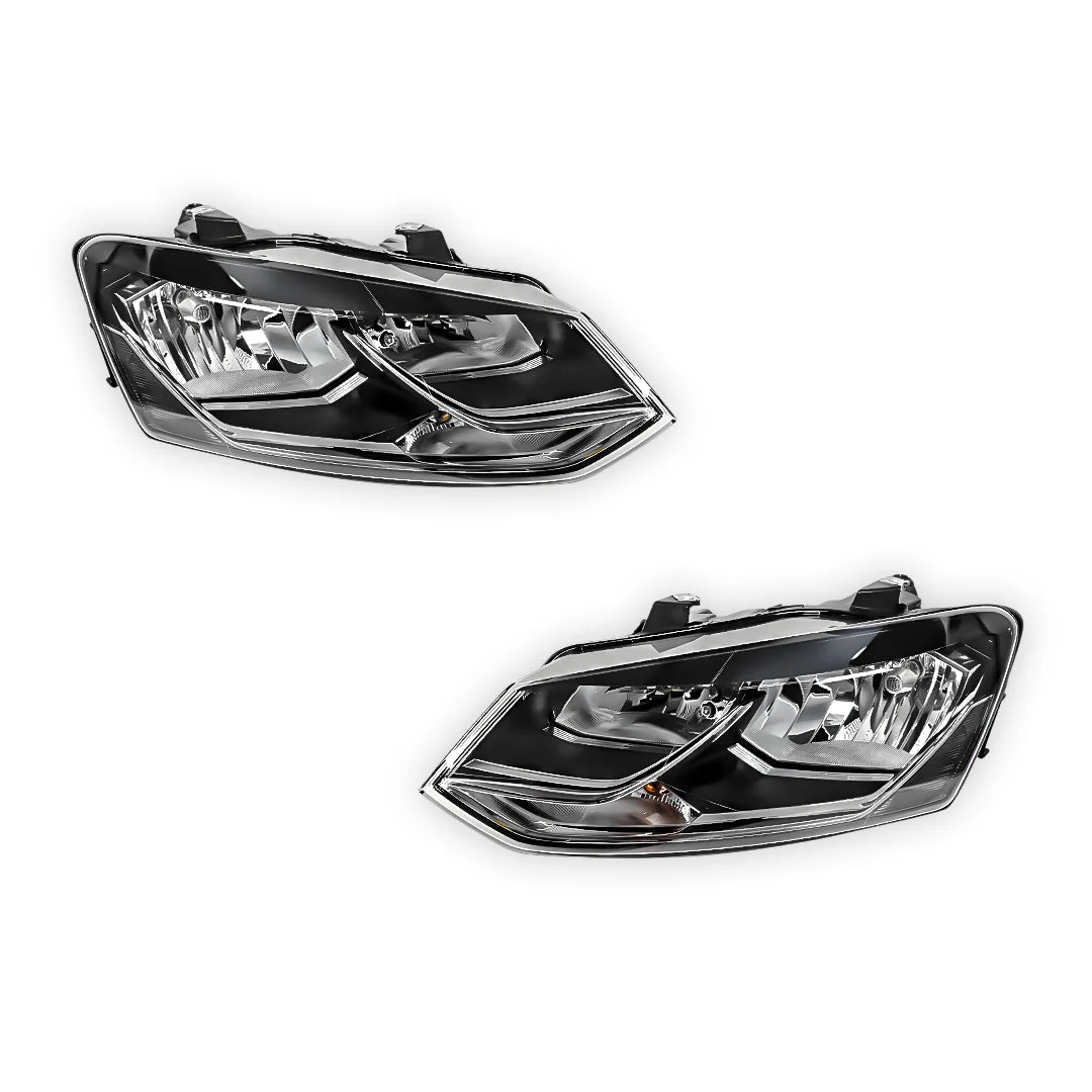 Volkswagen Polo 6R (2014 - 2017) Square Twin Reflector Headlights LH + RH - Image 2