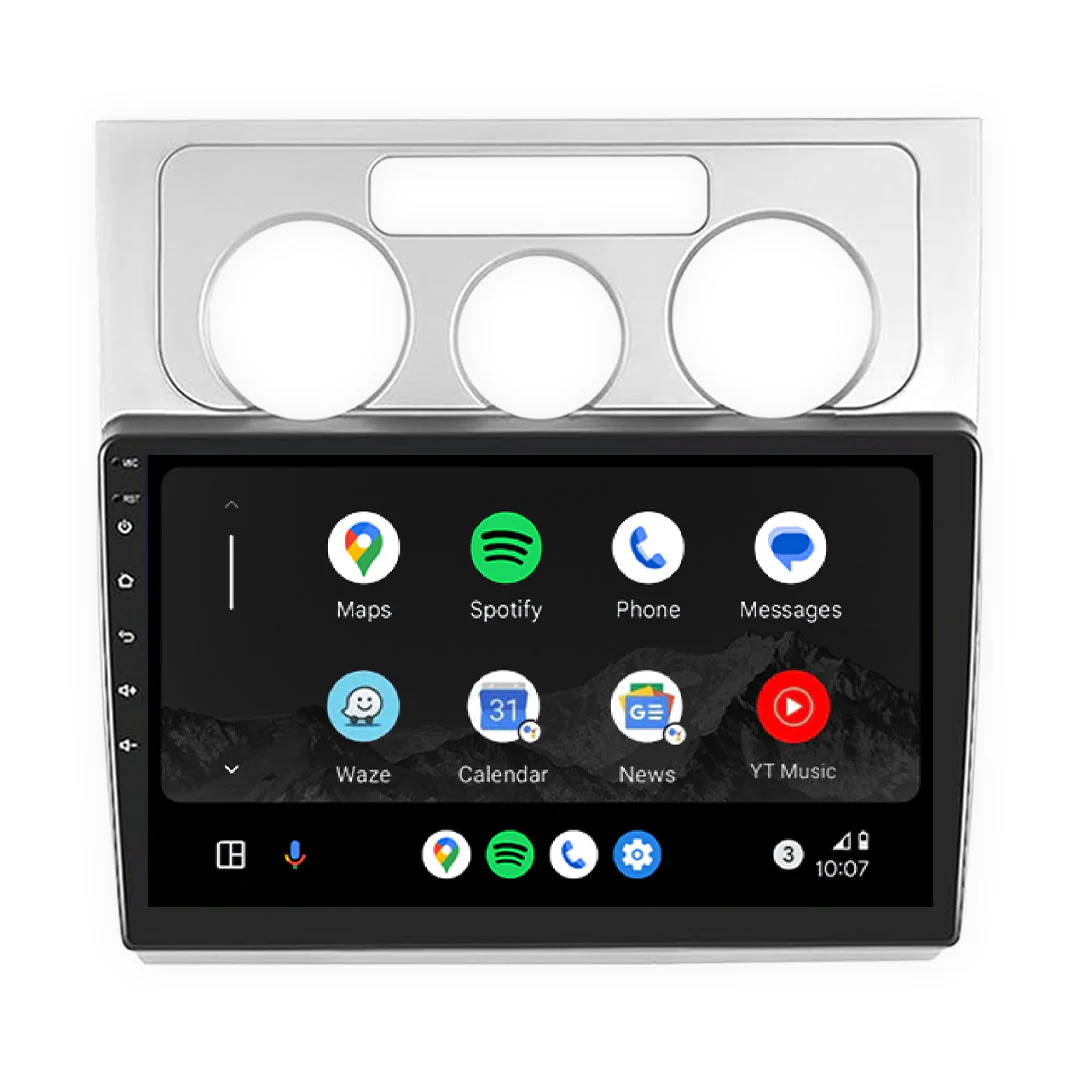 Volkswagen Touran 1T (2003 - 2014) 9" 13.3" Wireless Android 15 Head Unit for Apple CarPlay / Android Auto Silver Trim - Image 2