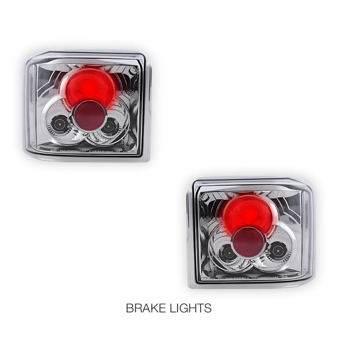 Volkswagen Transporter T4 (1993 - 2004) Crystal Clear Altezza Halogen Tail Lights LH + RH - Image 3