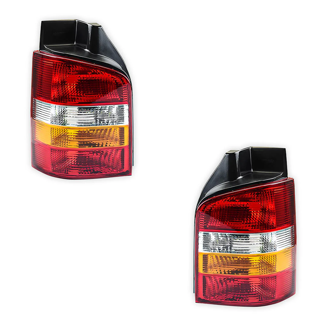 Volkswagen Transporter T5 (2004 - 2009) Tailgate Tail Lights LH + RH - Image 2