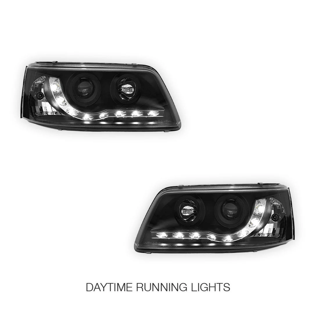 Volkswagen Transporter T5 (2004 - 2010) LED DRL Projector Headlights LH + RH - Image 2