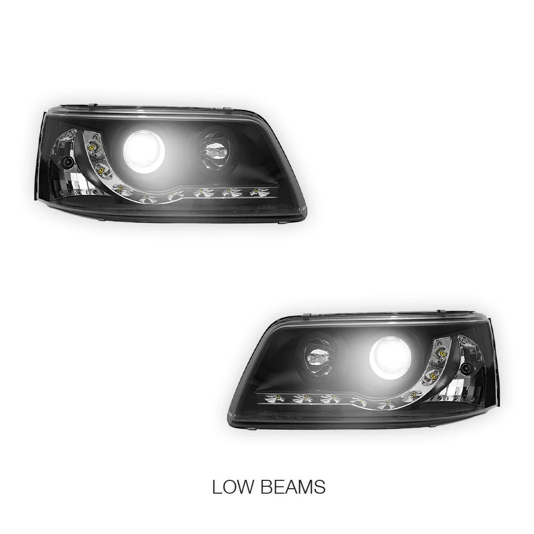 Volkswagen Transporter T5 (2004 - 2010) LED DRL Projector Headlights LH + RH - Image 4