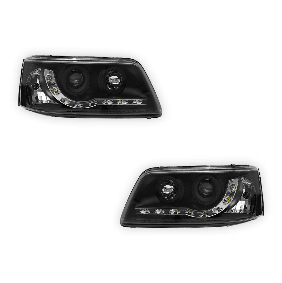 Volkswagen Transporter T5 (2004 - 2010) LED DRL Projector Headlights LH + RH - Image 6