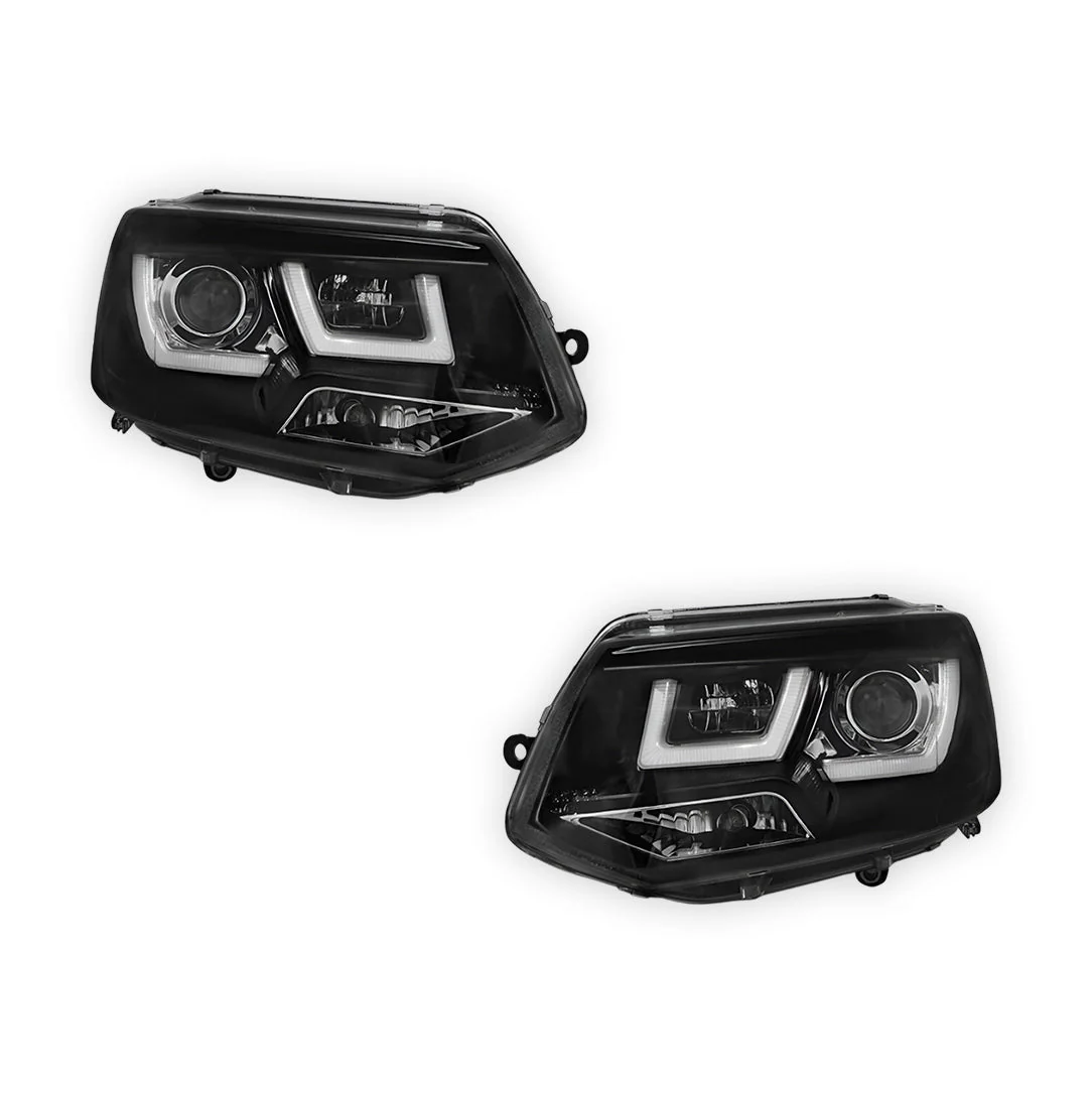 Volkswagen Transporter T5 (2011 - 2015) 3D LED Stripe DRL Projector Headlights LH + RH - Image 6