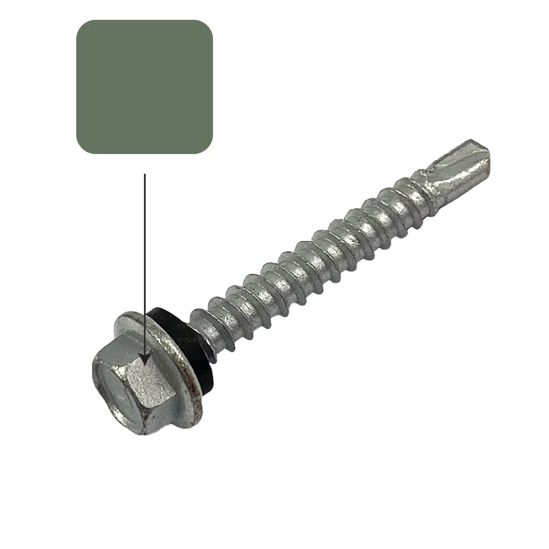 Wilderness Colorbond 10g-16 x 16mm Hex Head Self Drilling Screw Tek with NEO Seal Galvanised - Image 2