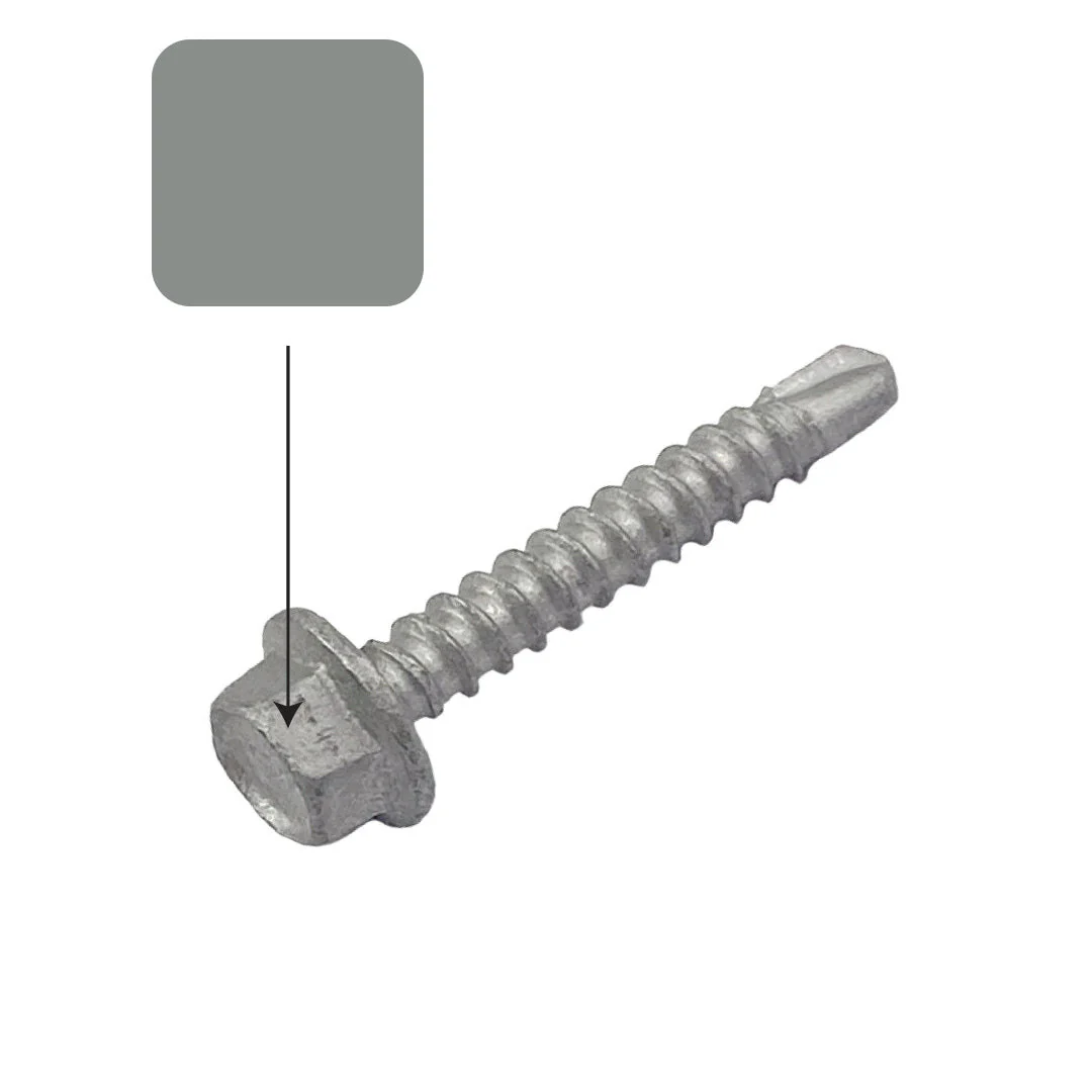 Windspray Colorbond 10g-16 x 16mm Hex Head Self Drilling Screw Tek Galvanised - Image 2