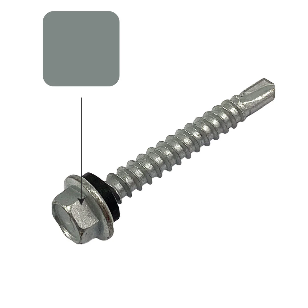 Windspray Colorbond 10g-16 x 16mm Hex Head Self Drilling Screw Tek with NEO Seal Galvanised - Image 2